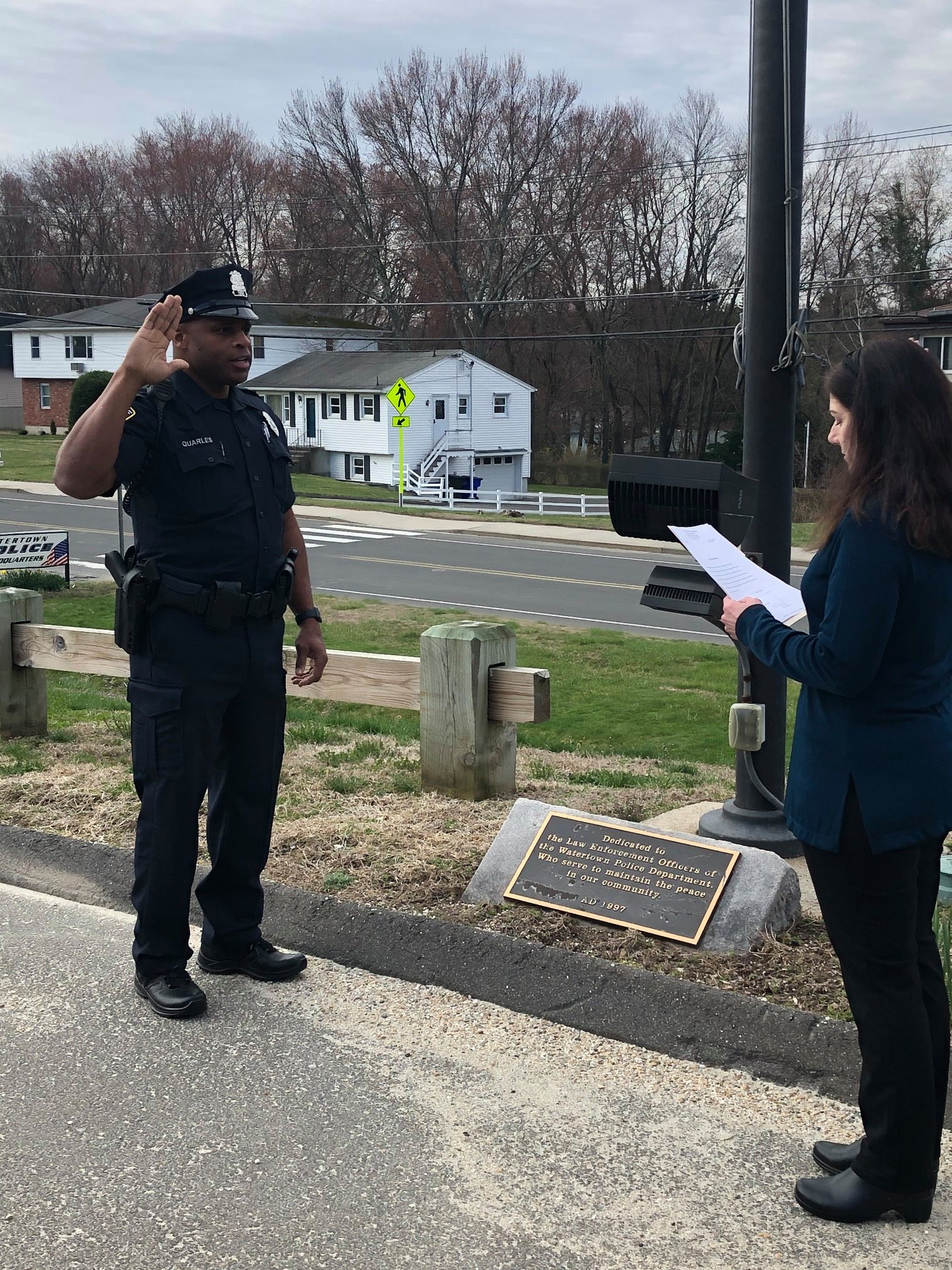 Officer Quarles Oath of Office
